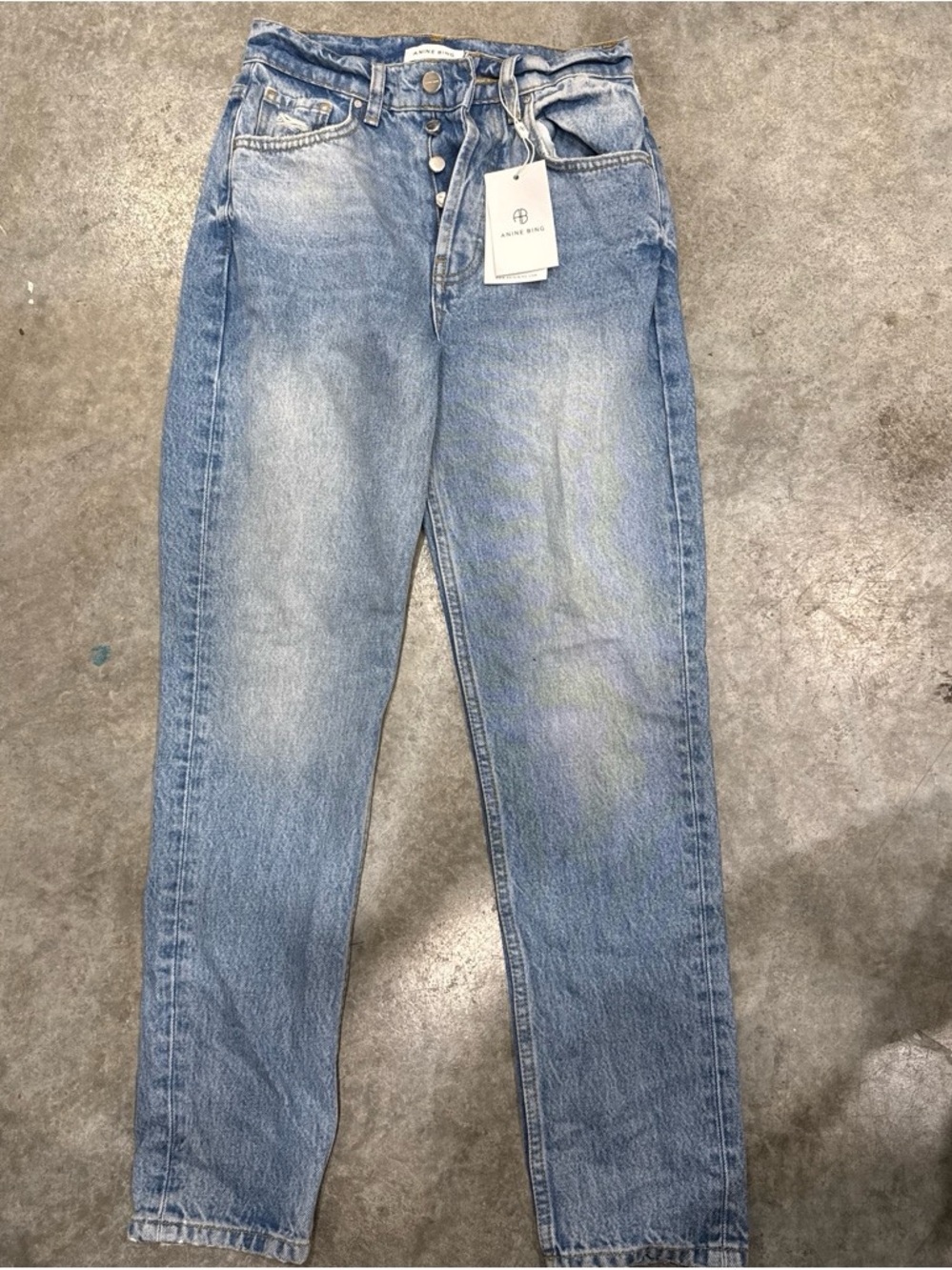 Anine Bing Light Blue Denim Jeans